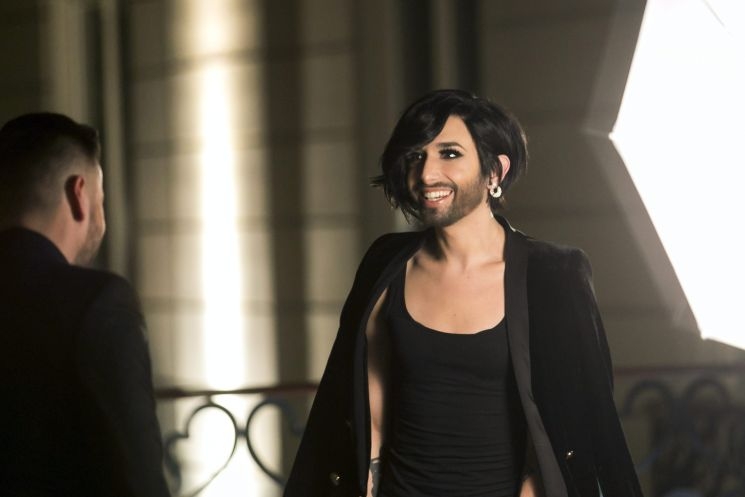 Conchita Wurst Budapesten van