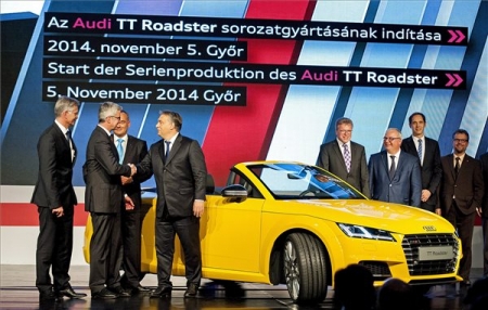 Orbán Viktor a győri Audi-gyárban Orbán Viktor a győri Audi-gyárban