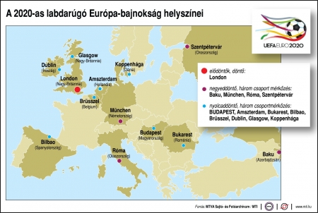 A 2020-as Európa bajnokság helyszínei A 2020-as Európa bajnokság helyszínei