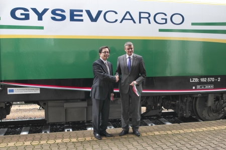 Sopronban felavatták a GYSEV CARGO mozdonyt Sopronban felavatták a GYSEV CARGO mozdonyt