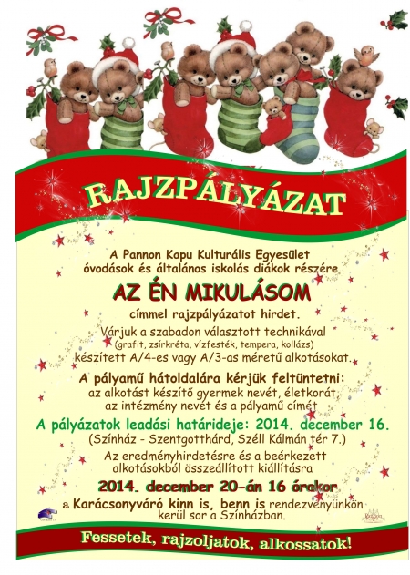 "Az én Mikulásom" - karácsonyváró rajzpályázat "Az én Mikulásom" - karácsonyváró rajzpályázat