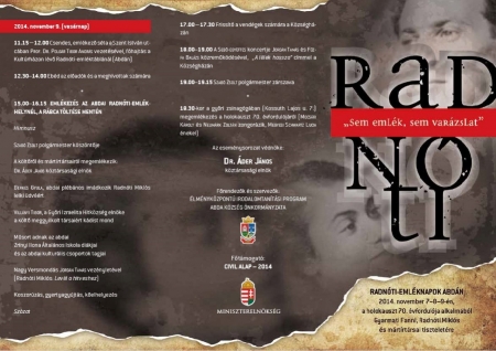 Radnóti Emléknapok Abdán