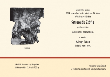 Sztranyák Zsófia grafikusművész kiállításmegnyitója Sztranyák Zsófia grafikusművész kiállításmegnyitója