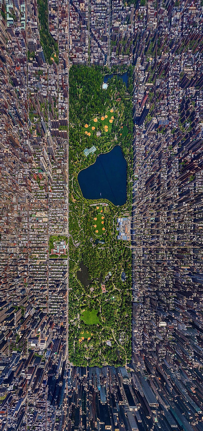 A New York-i Central Park madárnézetből