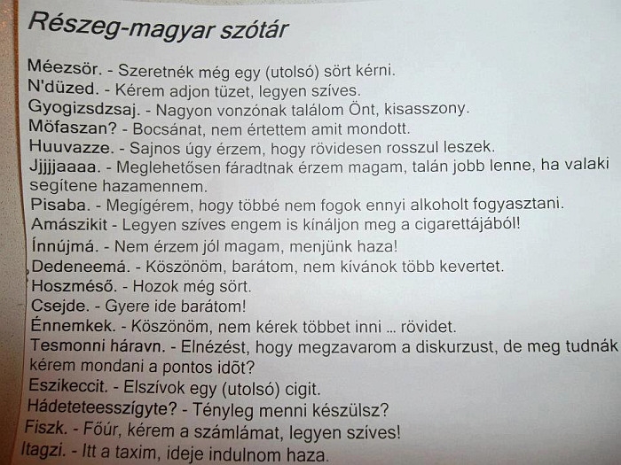 Részeg-magyar szótár Részeg-magyar szótár